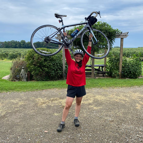 Biking around the eleven Finger Lakes in New York