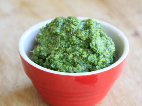 fresh vegan pesto