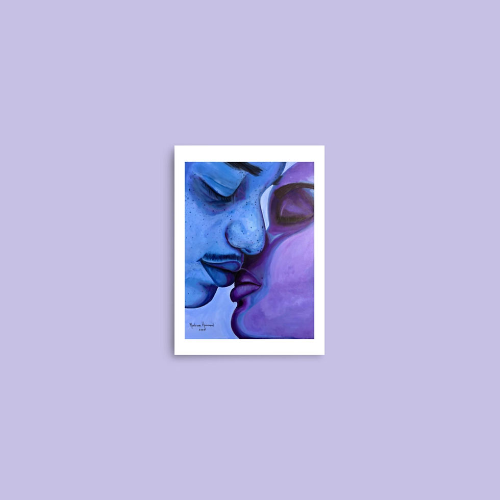 Thumbnail: Comfort Me in Blue and Purple - Poster