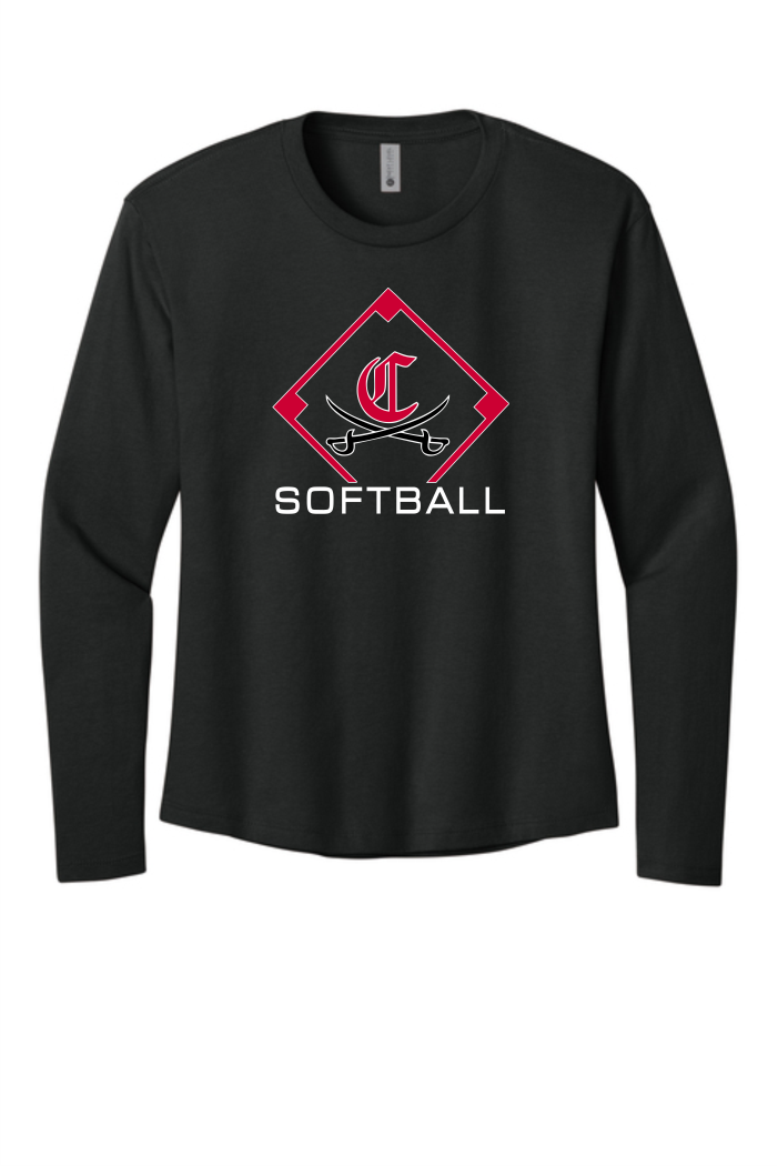 Thumbnail: Next Level Apparel® Women’s Cotton Relaxed Long Sleeve Tee