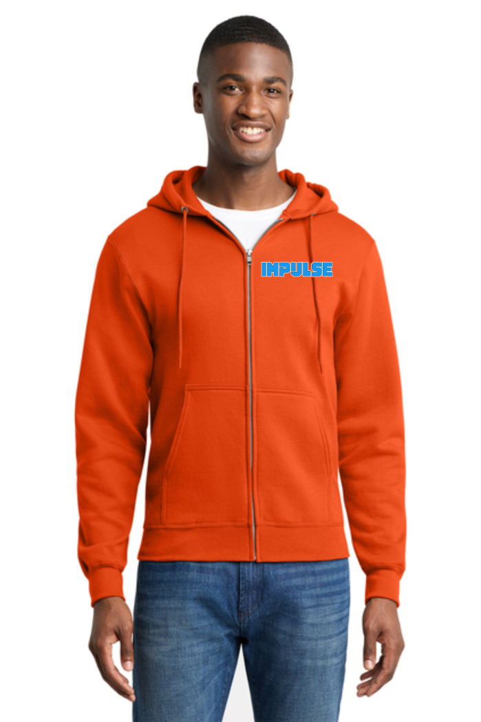 Thumbnail: Port & Co™ Core Fleece Full-Zip Hooded Sweatshirt