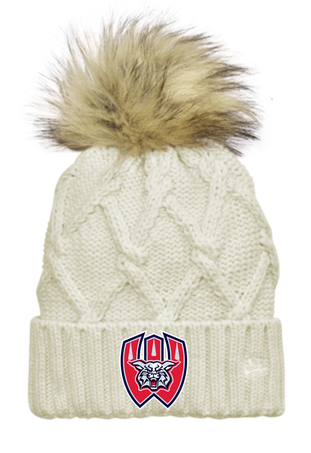 New Era Faux Fur Pom Beanie