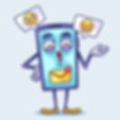 A picture of someone using emojis flirt with a girl