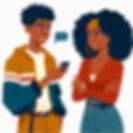 A guy flirting with a girl