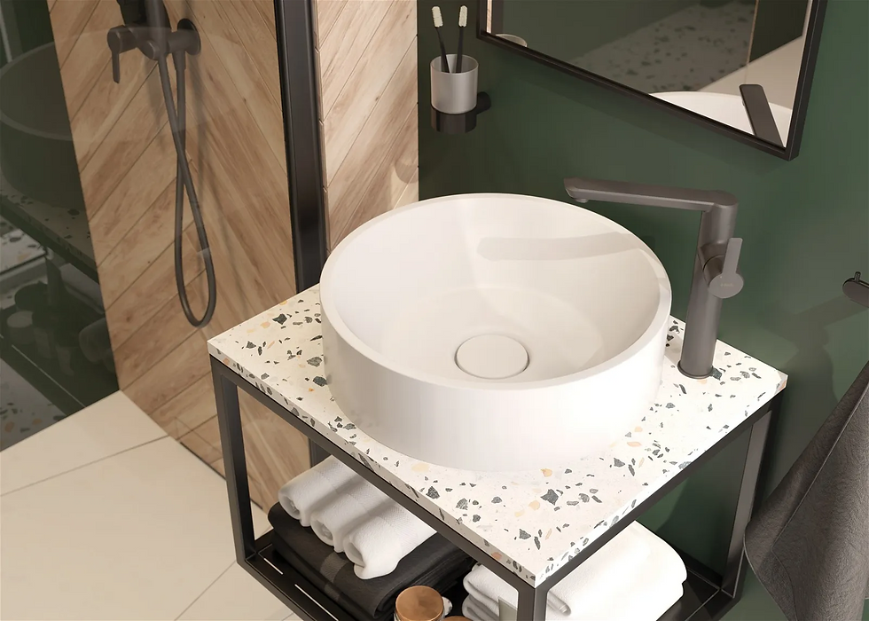 Miniatura: ARNIKA, Bateria umywalkowa wysoka