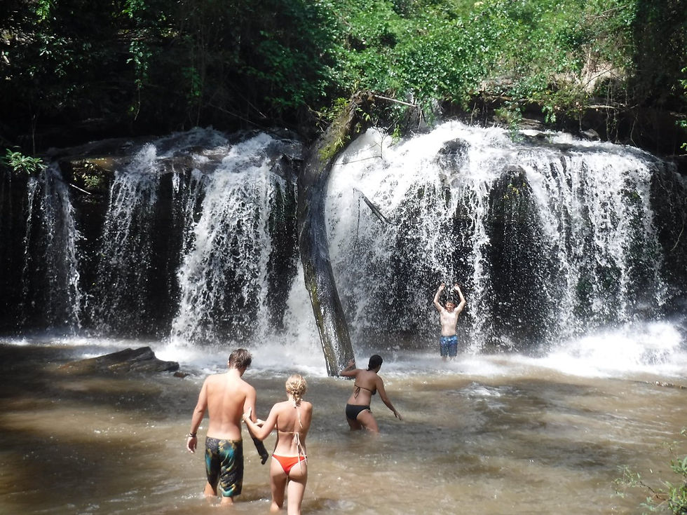 Relaxing waterfall
