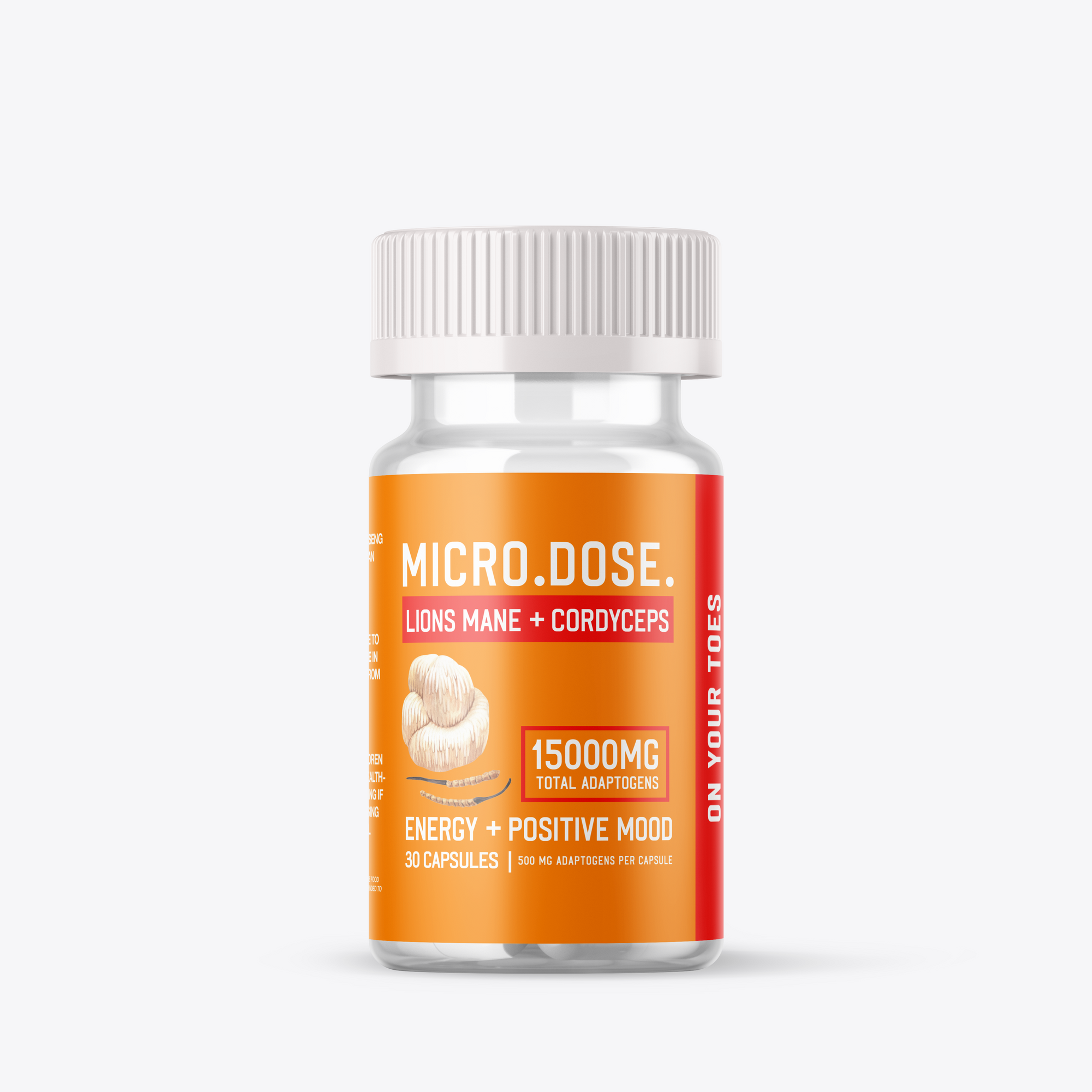 MICRO.DOSE. - LIONS MANE + CORDYCEPS - ON YOUR TOES