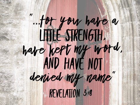 Kept, Not Denied and Persevered