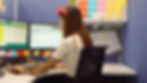 Talent HR employee processing payroll at desk