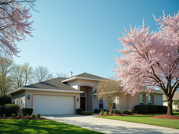 A residential roof in Seminole County, Florida, showcasing a transition from a mild winter