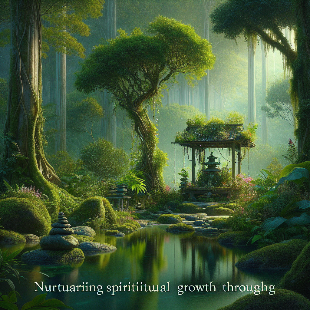 A serene image depicting a person in silent prayer