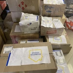 Boxes with humanitarian aid, БФ РОЗВИТОК КРАЇНИ, ready for delivery, Фото звіт - Соціальні проєкти.