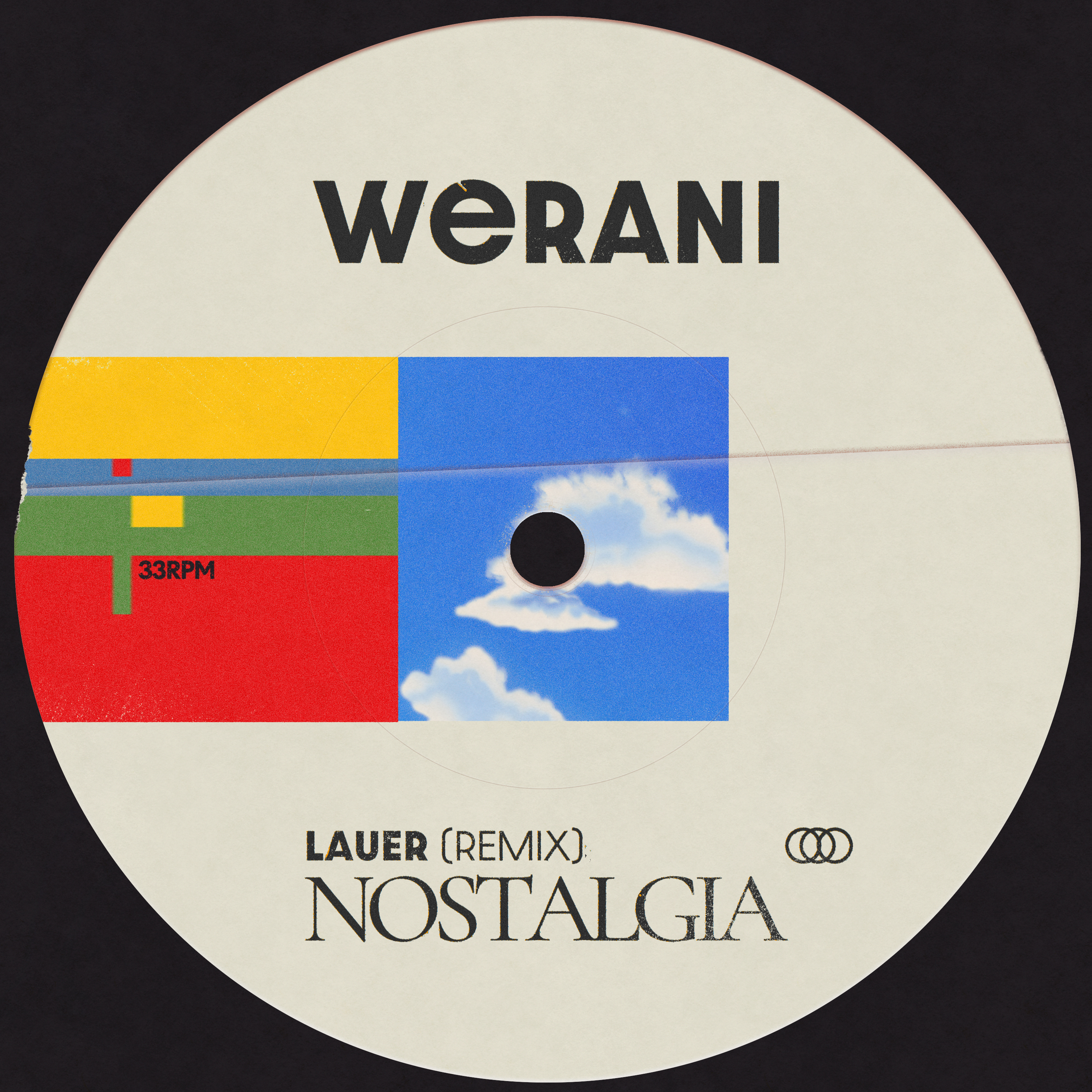 Artwork of the Single "Nostalgia (Lauer Remix)" by synth-pop artist WERANI. 