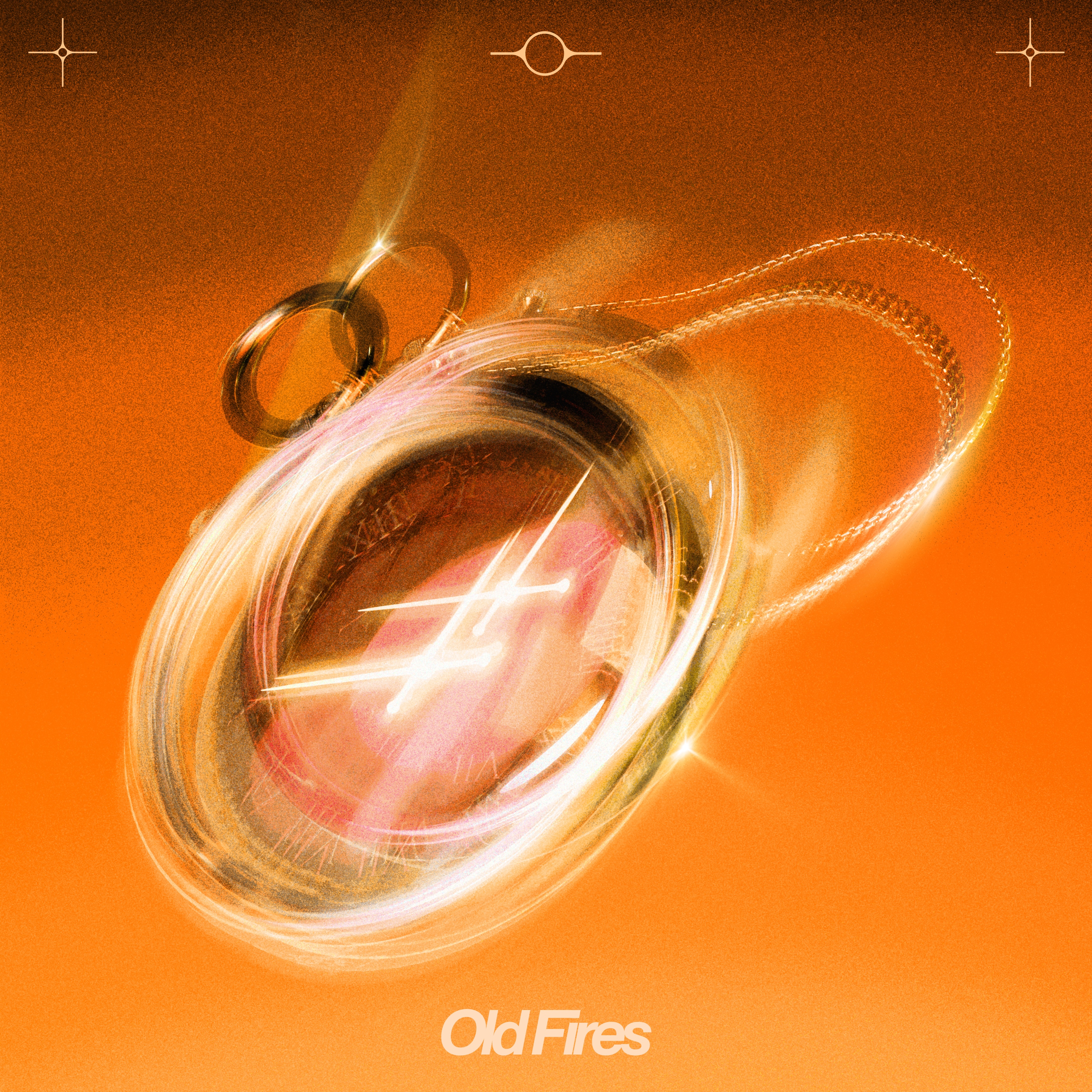 Artwork of the Single "Old Fires" by synth-pop artist WERANI. 