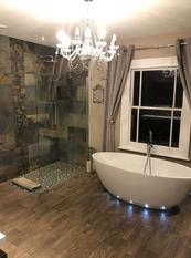 Restoration shows internal house glamorous bathroom
