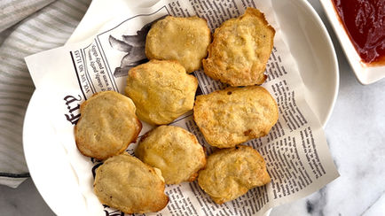 Nuggets de pollo saludables en airfryer