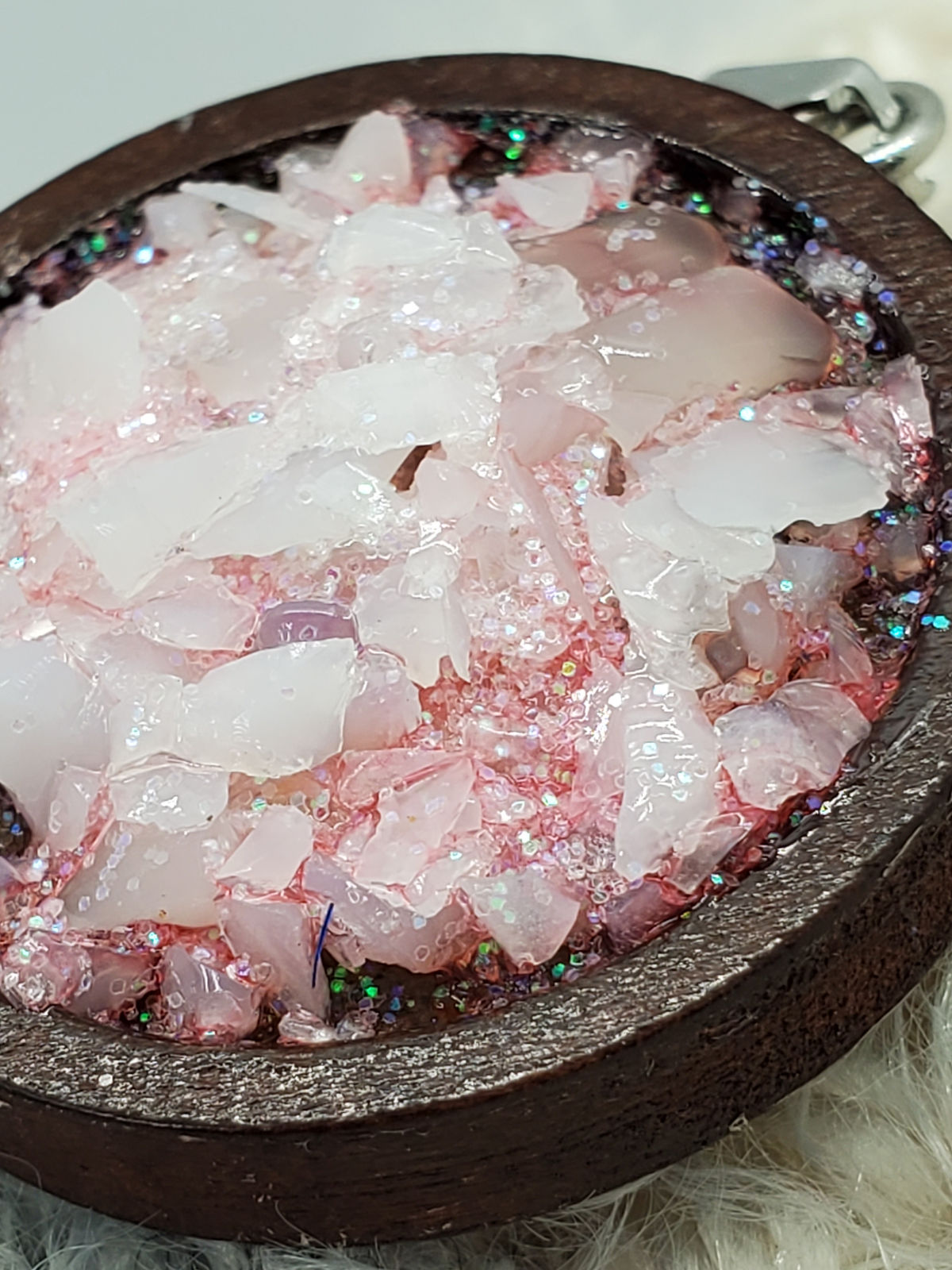Pink Geode Pendant, photo 3 of 4