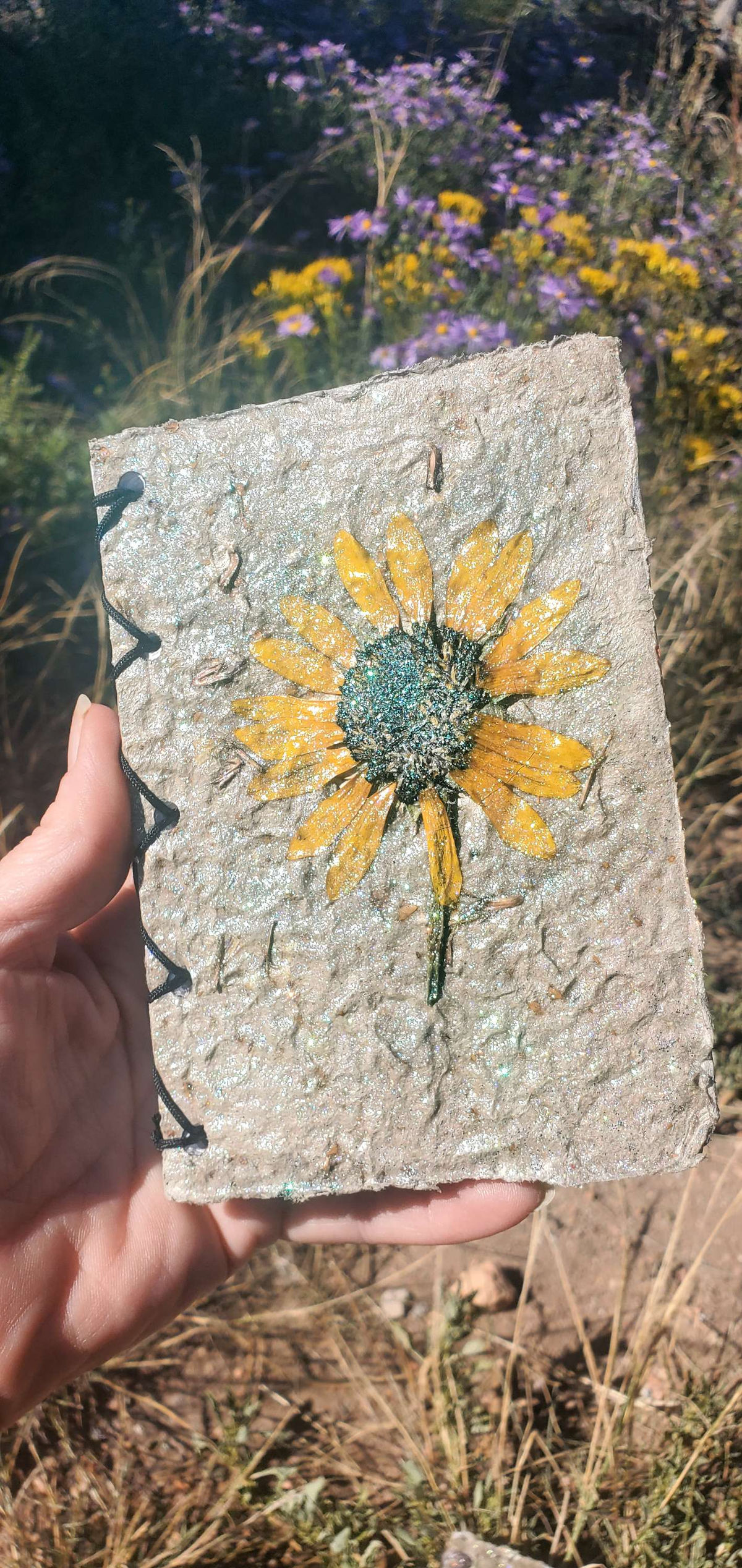 Sparkly Sunflower Mini Journal, photo 5 of 6