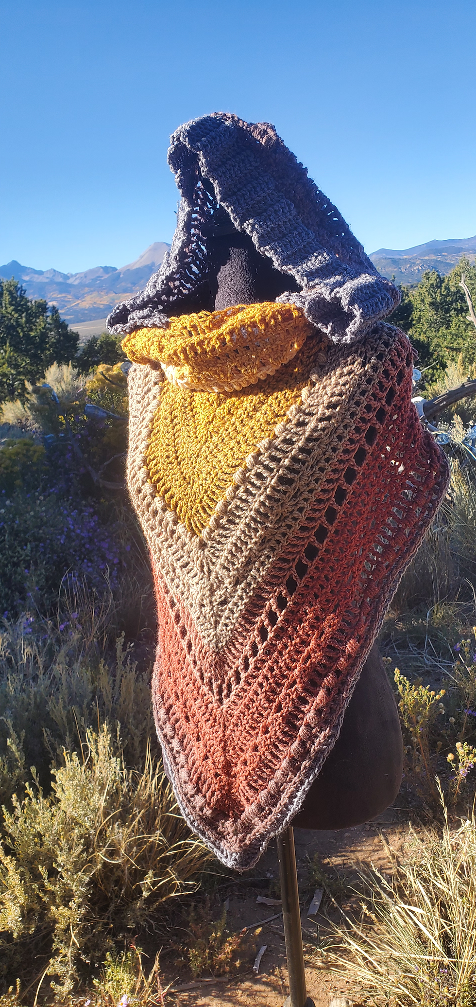 Thumbnail: Hooded Scarf Shaw 