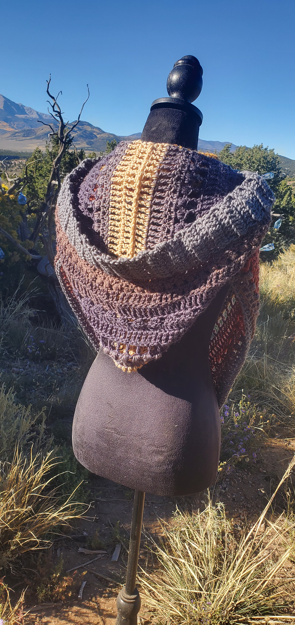 Thumbnail: Hooded Scarf Shaw 