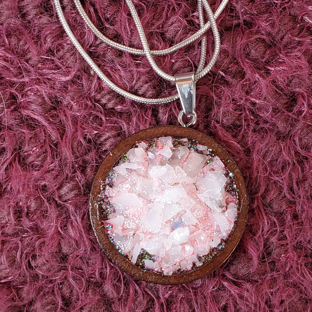 Pink Geode Pendant