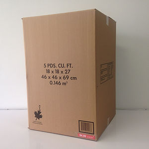 5 Cubic feet box