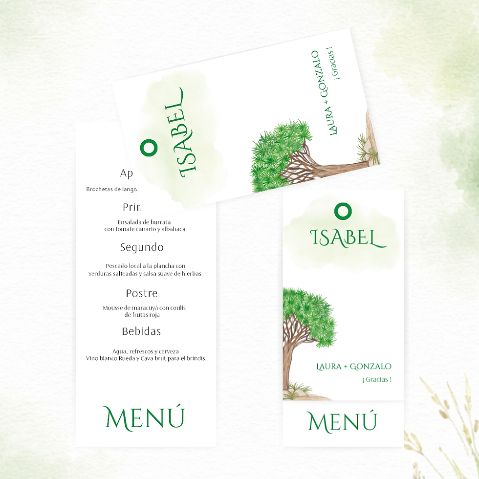 Menú de boda inspirado en Tenerife Islarte