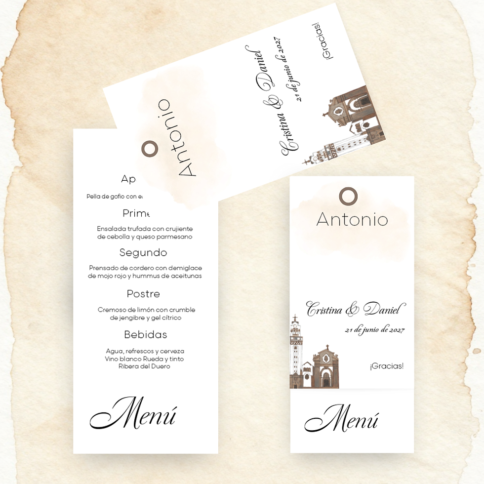 Menú de boda inspirado en Tenerife Islarte
