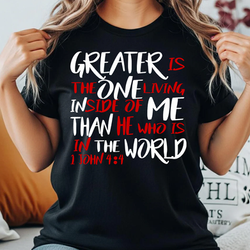 Greater Is He Tee