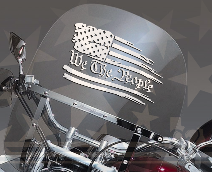 We The People American Flag Vinyl Decal | American Flag Vinyl Decal