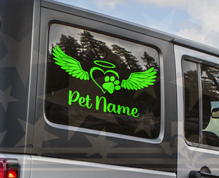 Pet Memorial | In loving Memory of Your Pet | Pet In Memory Vinyl Decal