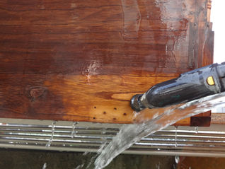 古たんすの水洗い