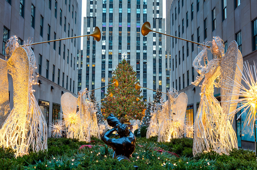 Rockefeller Center Christmas Angels in New York City
