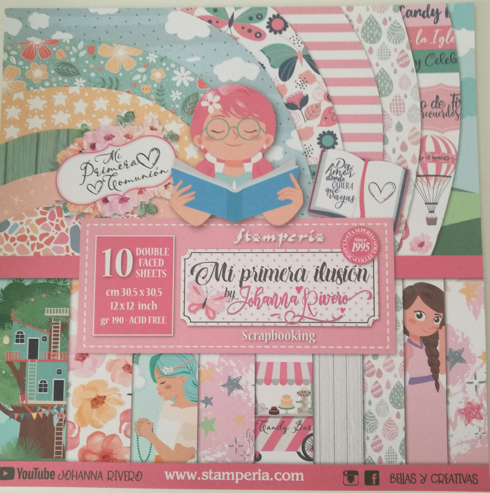 STAMPERIA 12x12 MI PRIMERA ILUSION DEJOHANNA RIVERO
