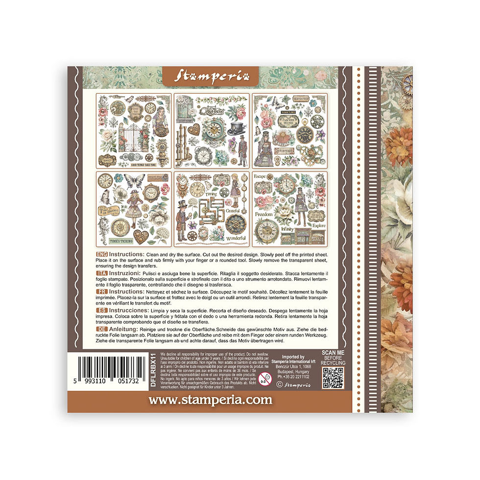 Miniatura: STAMPERIA RUB ON 15,5x15,5 - Gardens of Time