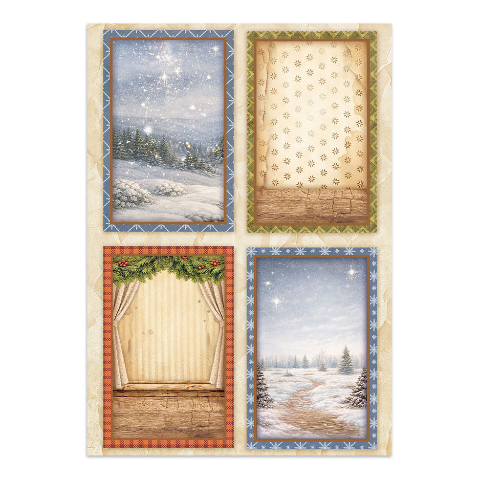 Miniatura: STAMPERIA JUNK JOURNAL FOCUS POINTS A5 - SILENT NIGHT
