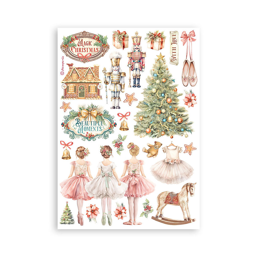 Miniatura: STAMPERIA WASHI PAD 8 HOJAS A5 - THE NUTCRACKER