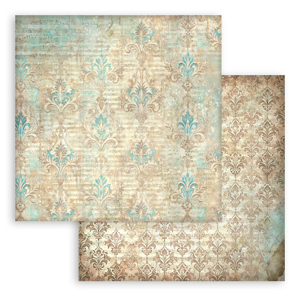 Miniatura: STAMPERIA Pad  10 hojas cm 30,5x30,5 (12"x12") - Backgrounds - Symphony