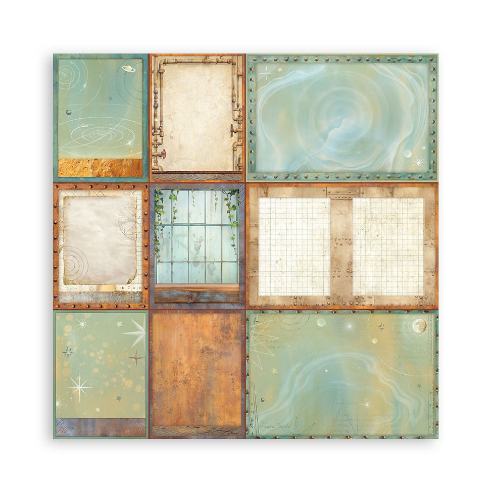 Miniatura: STAMPERIA BLOCK 22 HOJA 30,5X30,5 12X12  SIMPLE FAZ  A NEW BEGINNING