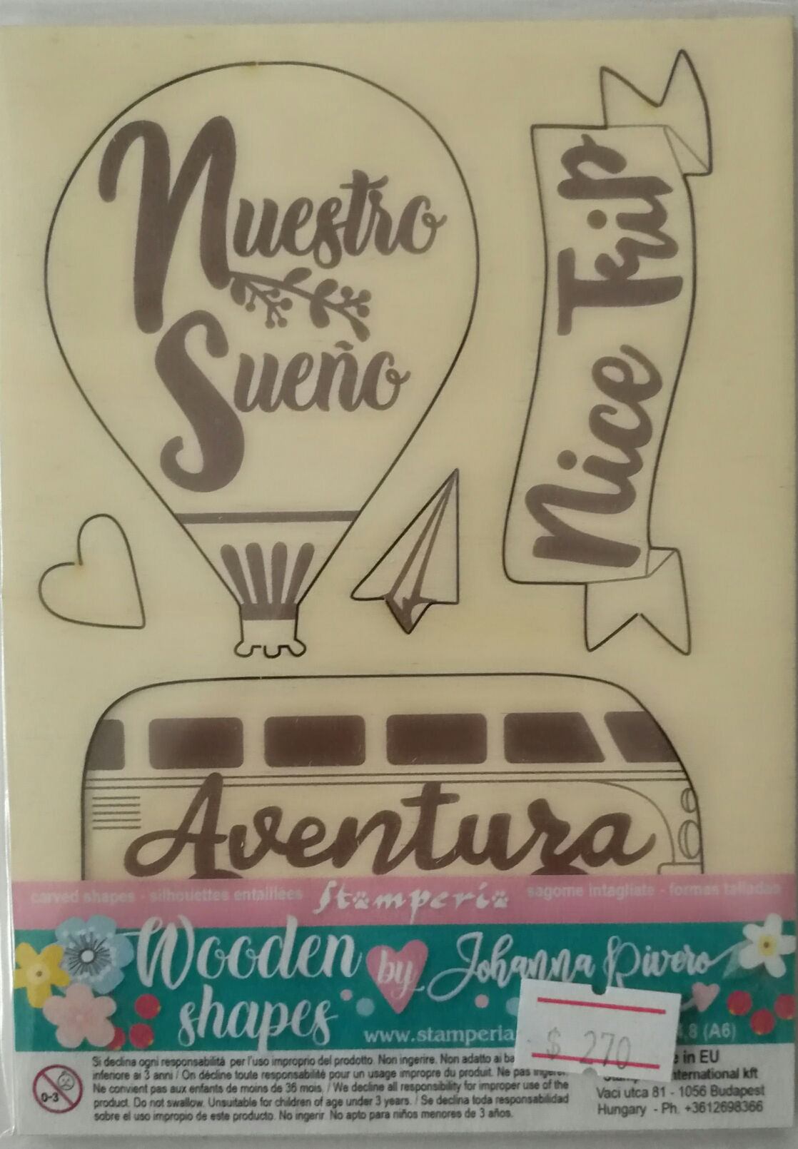 STAMPERIA WOODEN SHAPES (AVENTURA)