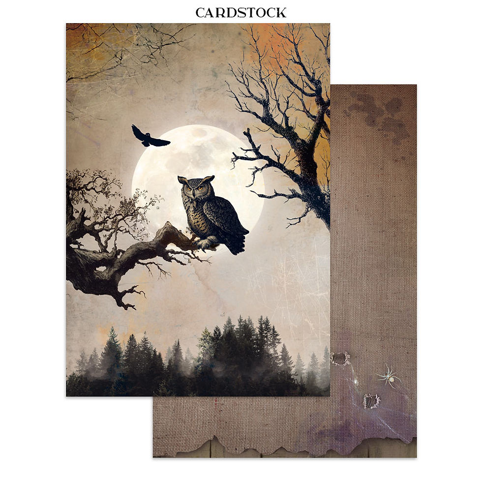 Miniatura: STAMPERIA Junk Journal: stickers, cut-outs, backgrounds  - Halloween