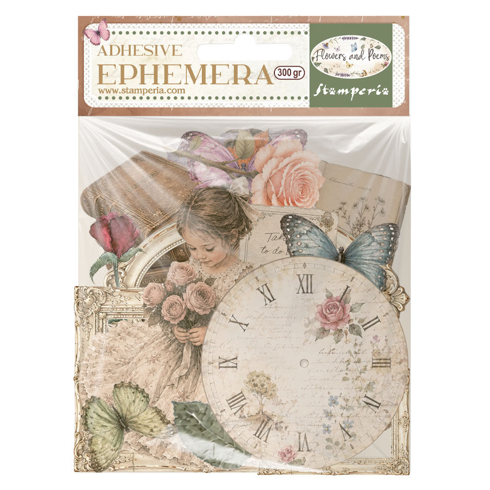 STAMPERIA EPHEMERA - FLOWERS AND POEMS