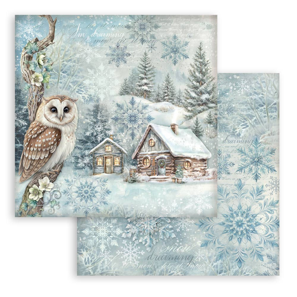 STAMPERIA HOJA SCRAPBOOKING DOBLE FAZ THE OWL'S HOUSE COTTAGE
