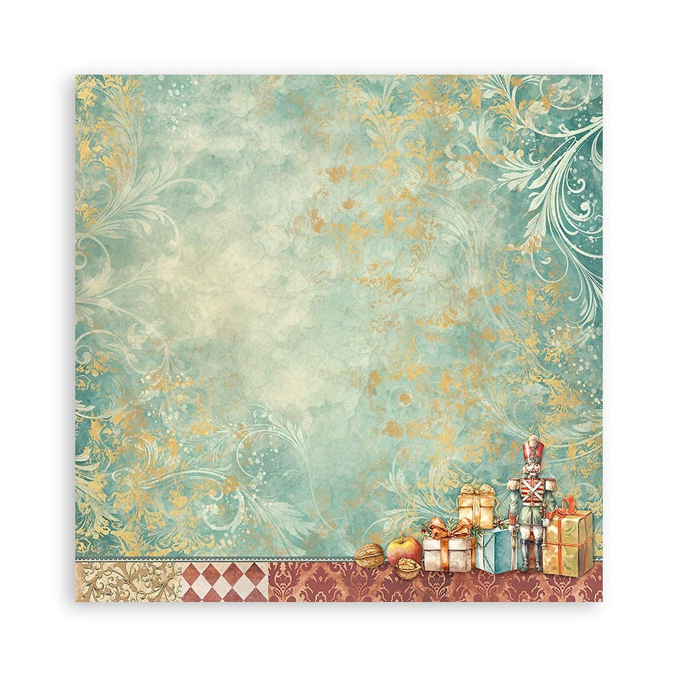 Miniatura: STAMPERIA BLOCK 22 HOJAS 20,3X20,3 (8"X8") SIMPLE FAZ THE NUTCRACKER