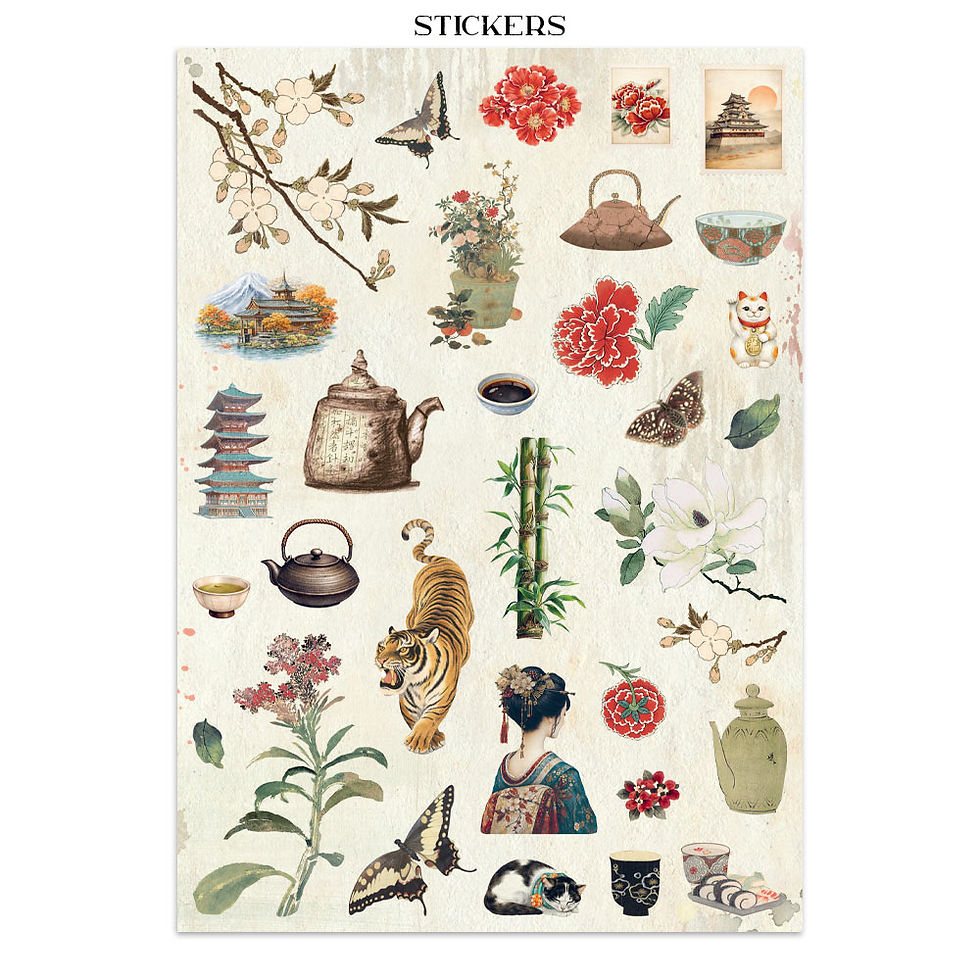 Miniatura: STAMPERIA Junk Journal: stickers, cut-outs, backgrounds  - Halloween