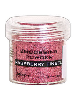 RANGER EMBOSSING POWDER RASPBERRY TINSEL