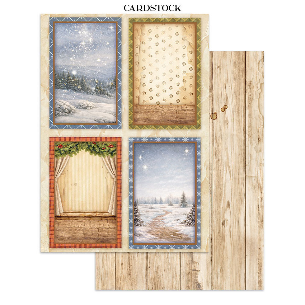 Miniatura: STAMPERIA JUNK JOURNAL FOCUS POINTS A5 - SILENT NIGHT