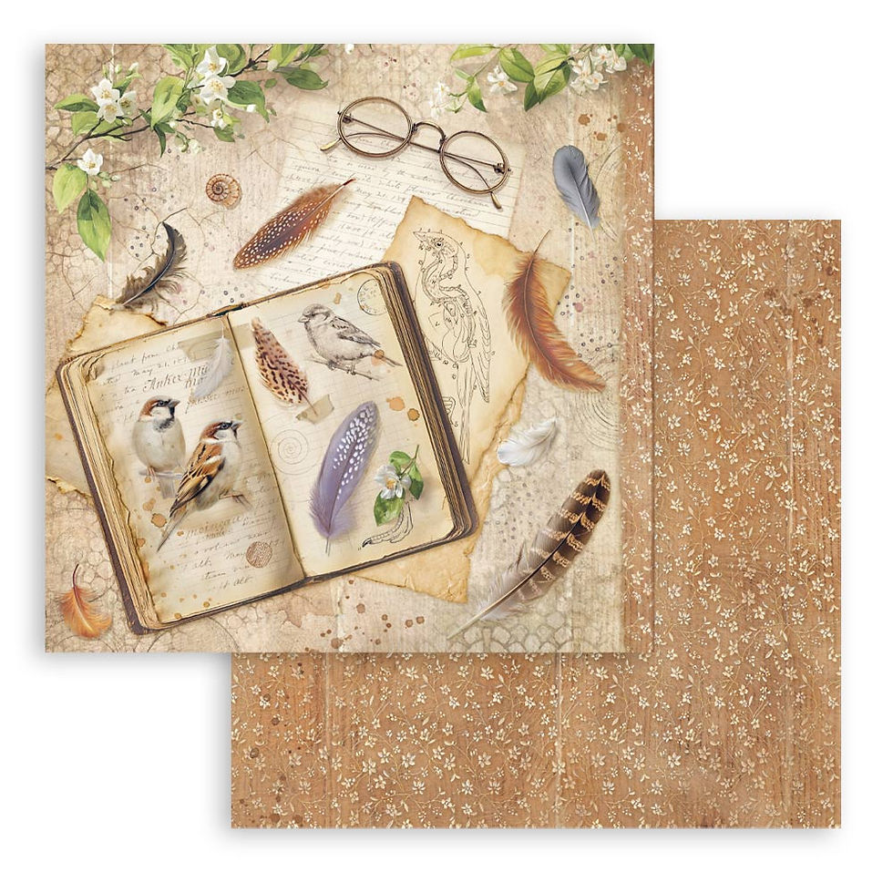 Miniatura: STAMPERIA Pad  10 hojas cm 20,3X20,3 (8"X8") - All Around