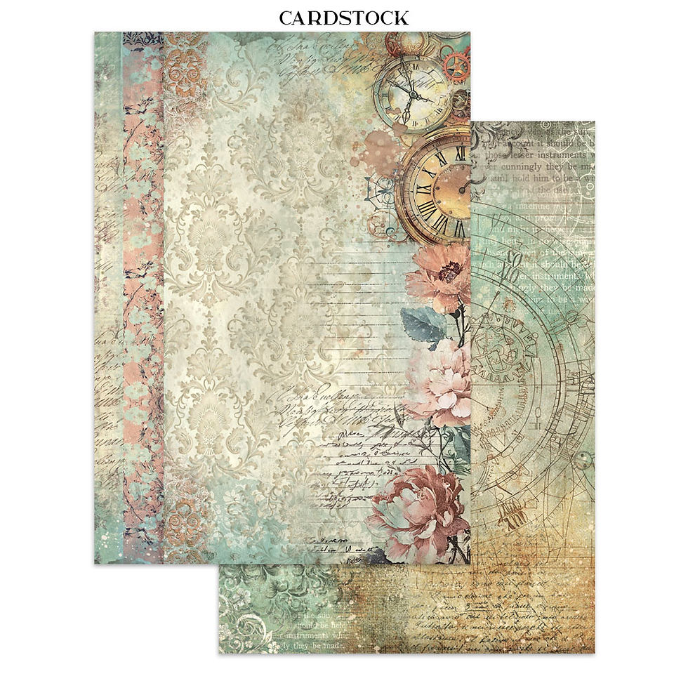 Miniatura: STAMPERIA Junk Journal: Stickers, Cut-Outs, Backgrounds for Art and Craft - Gard