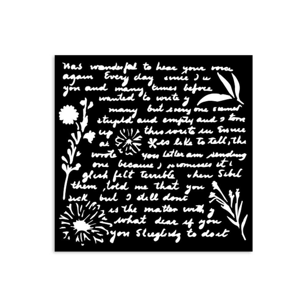 STAMPERIA STENCIL CM 12X12 SCRITTE